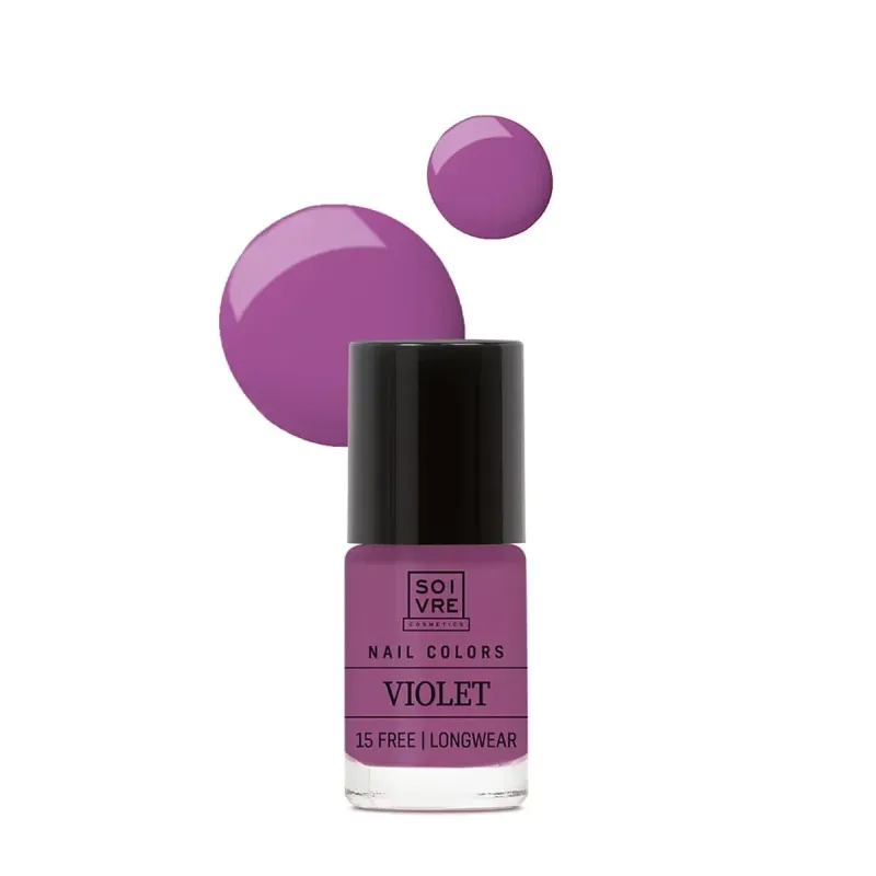 Soivre Cosmetics Nail Colors Nails Color Violet, 6 ml | Farmacia Barata Soivre Cosmetics Nail Colors Nails Color Violet, 6 ml | Farmacia Barata
