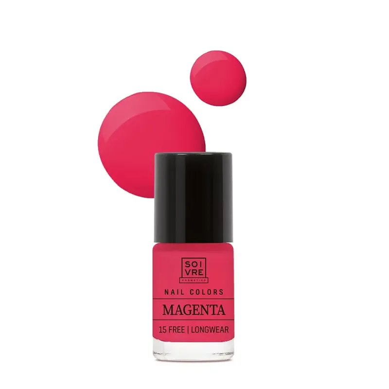 Soivre Cosmetics Nail Colors Nails Color Magenta, 6 ml | Farmacia Barata