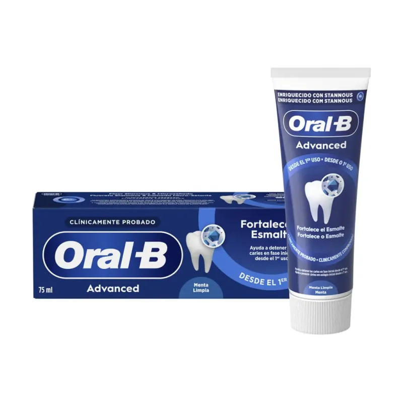 Oral B Advanced Fortalece Esmalte, 75 Ml | Farmacia Barata