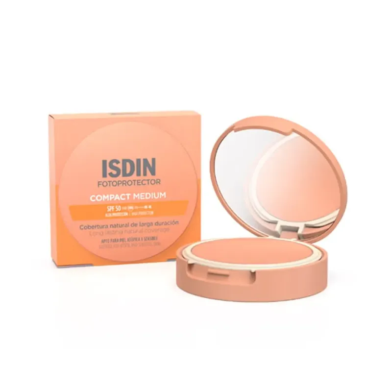 Isdin Fotoprotector Compact Medium SPF50+, 10 g | Farmacia Barata