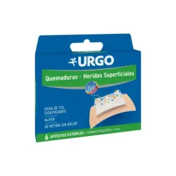 Urgo Quemaduras Apósitos 5x7 Cm, 6 unidades