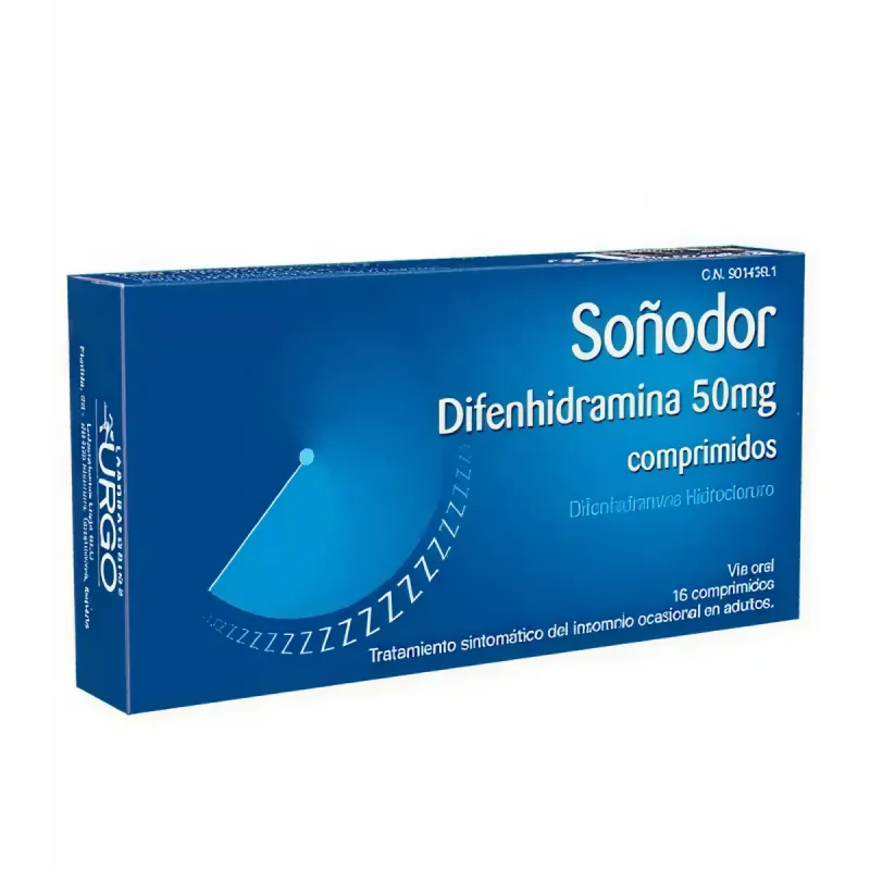 Soñodor Difenhidramina, 10 comprimidos | Farmacia Barata