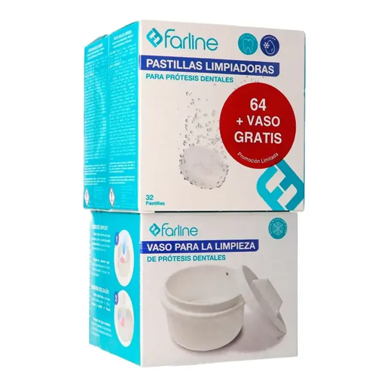Farline, 64 Pastillas + Vaso | Farmacia Barata Farline, 64 Pastillas + Vaso | Farmacia Barata