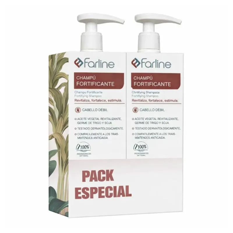 Farline Champú Fortificante, 2x500ml | Farmacia Barata Farline Champú Fortificante, 2x500ml | Farmacia Barata