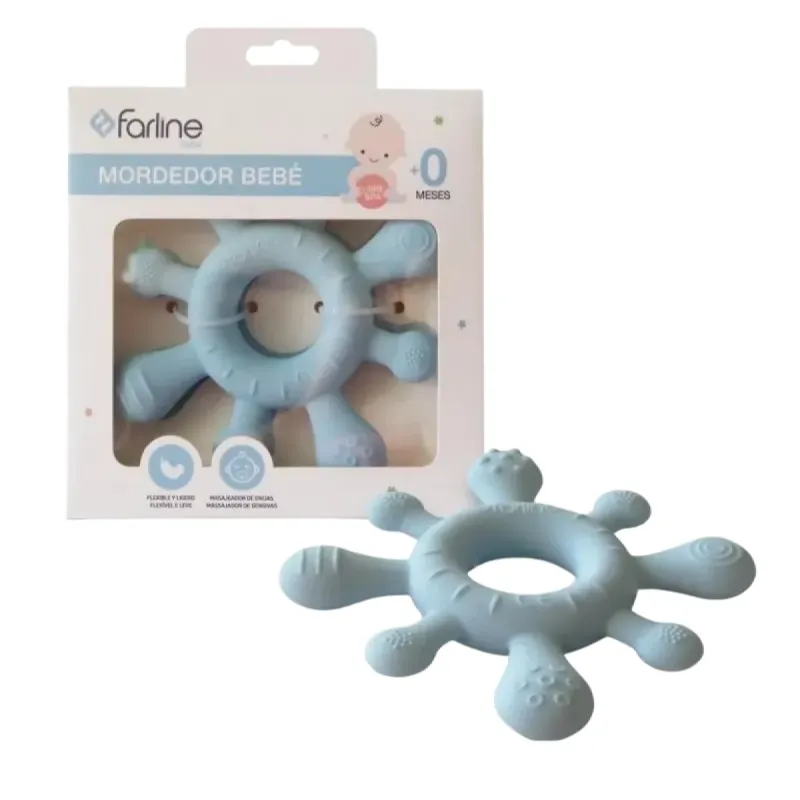 Farline Mordedor Bebé +0M Azul 1 unidad | Farmacia Barata