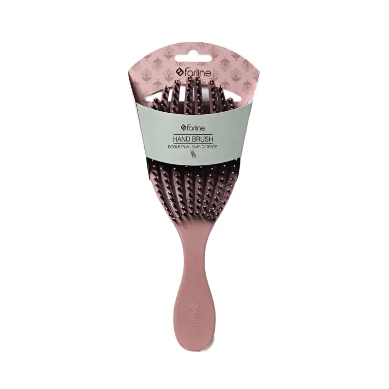 Farline Cepillo Capilar Doble Pua Rosa, 1 unidad | Farmacia Barata