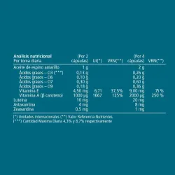 Vitae OlioVita Vision información nutricional