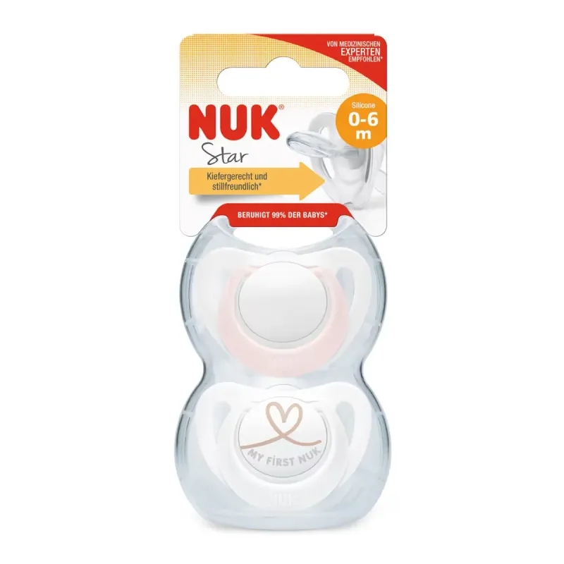 NUK Chupete Star 0-6 Meses Látex | Farmacia Barata