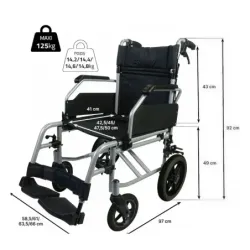 Aposan Silla Ruedas Pequeña 42,5 cm, 1 unidad