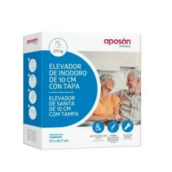 Aposan Asiento Elevador de WC con Tapa, 1 unidad