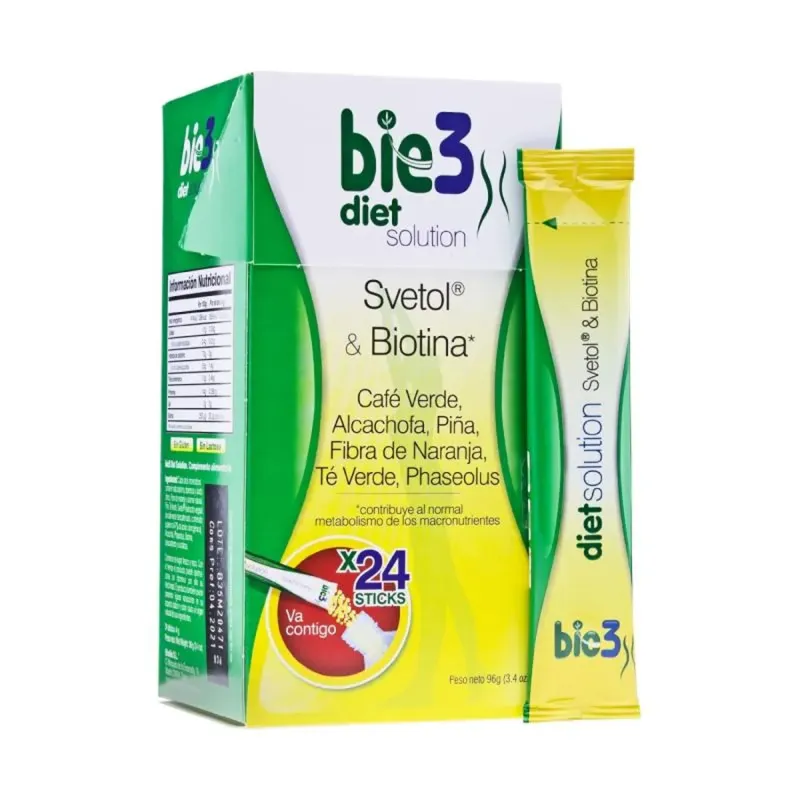 Bie3 Diet Solution Stick Soluble 24 unidades | Farmacia Barata