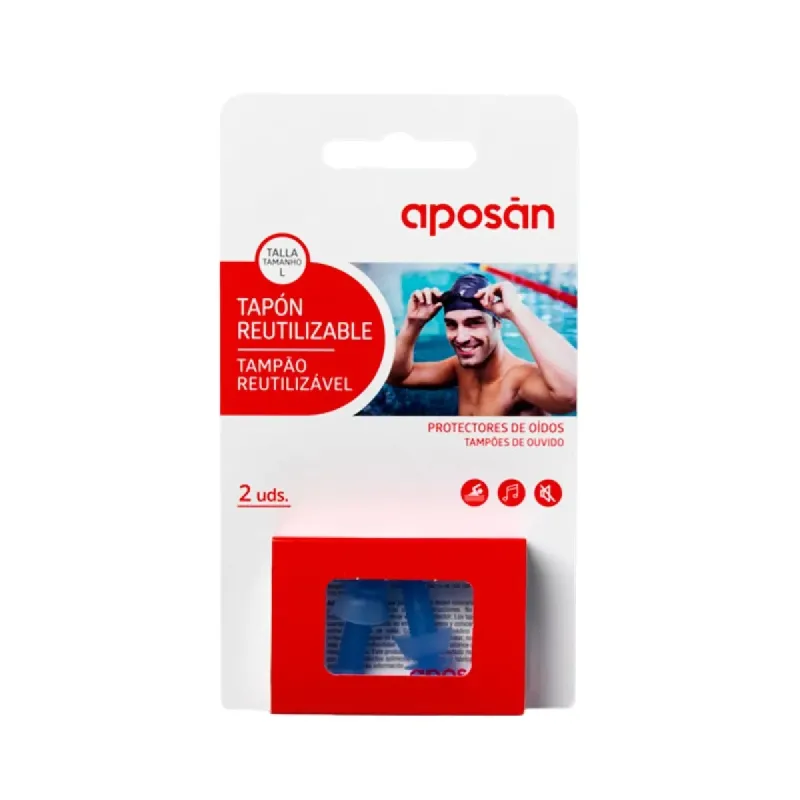 Aposan Tapones Silicona Adulto 2 unidades | Farmacia Barata Aposan Tapones Silicona Adulto 2 unidades | Farmacia Barata