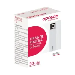 Aposan Tiras Glucómetro, 50 unidades