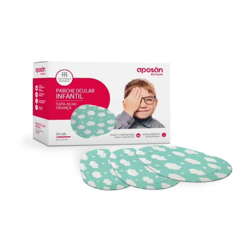 Aposan Parche Ocular Infantil 20 unidades | Farmacia Barata