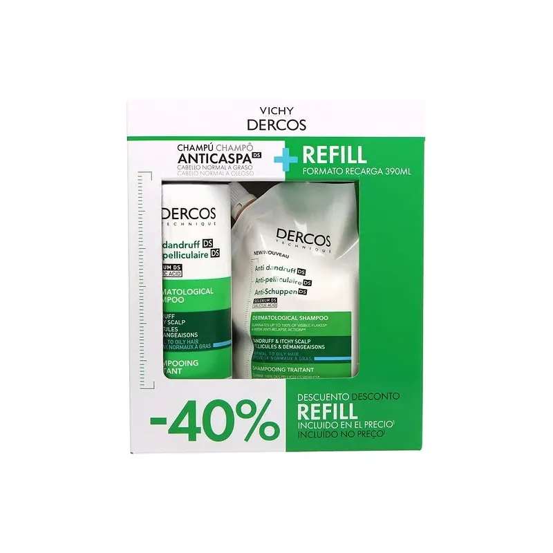 Vichy Dercos Pack Anticaspa Cabello Seco 390ml + 390ml| Farmacia Barata Vichy Dercos Pack Anticaspa Cabello Seco 390ml + 390ml| Farmacia Barata