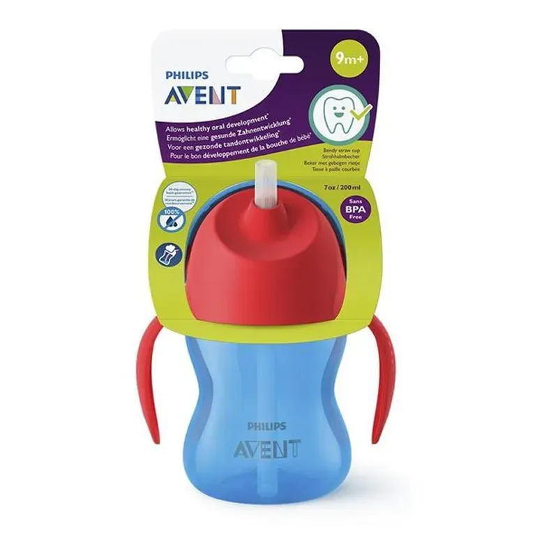 Philips Avent Vaso con pajita y asas, 210 ml | Farmacia Barata Philips Avent Vaso con pajita y asas, 210 ml | Farmacia Barata