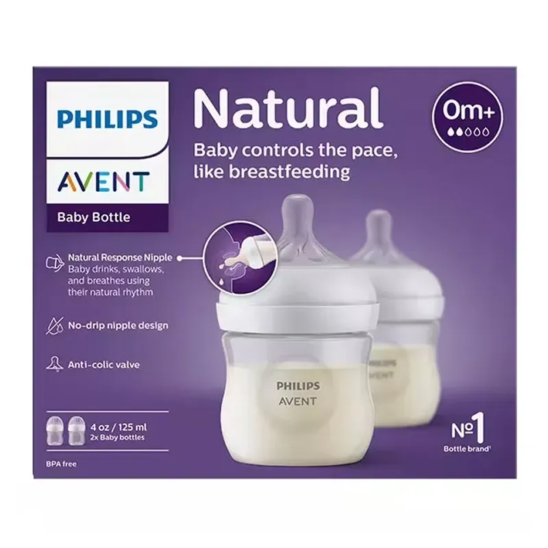 Philips Avent Biberón Natural Response Duplo, 2x125 ml | Farmacia Barata