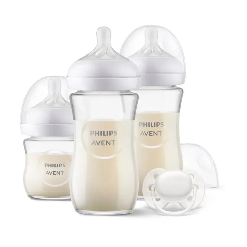 Philips Avent Pack Natural Response Cristal 120ml y 240ml + chupete | Farmacia Barata