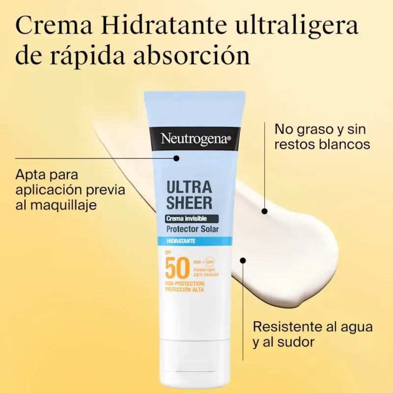 Neutrogena Sun Crema Invisible SPF50 | Farmacia Barata