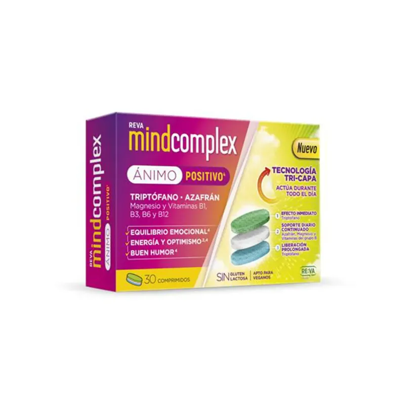 Reva Mind Complex Ánimo Positivo 30 comprimidos | Farmacia Barata Reva Mind Complex Ánimo Positivo 30 comprimidos | Farmacia Barata