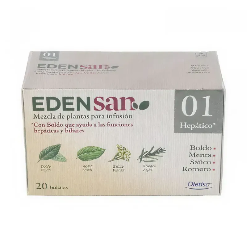 Edensan 01 Hep Hepático 20 Infusiones | Farmacia Barata