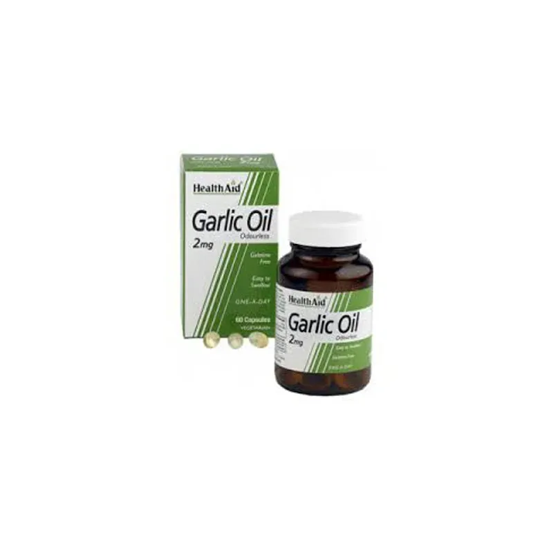 Health Aid Aceite de Ajo 2 mg 60 Cápsulas | Farmacia Barata