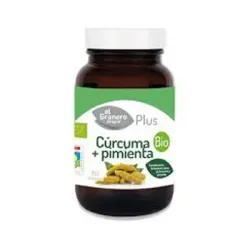 El Granero Curcuma + Pimienta Bio, 60 cápsulas de 440 mg.