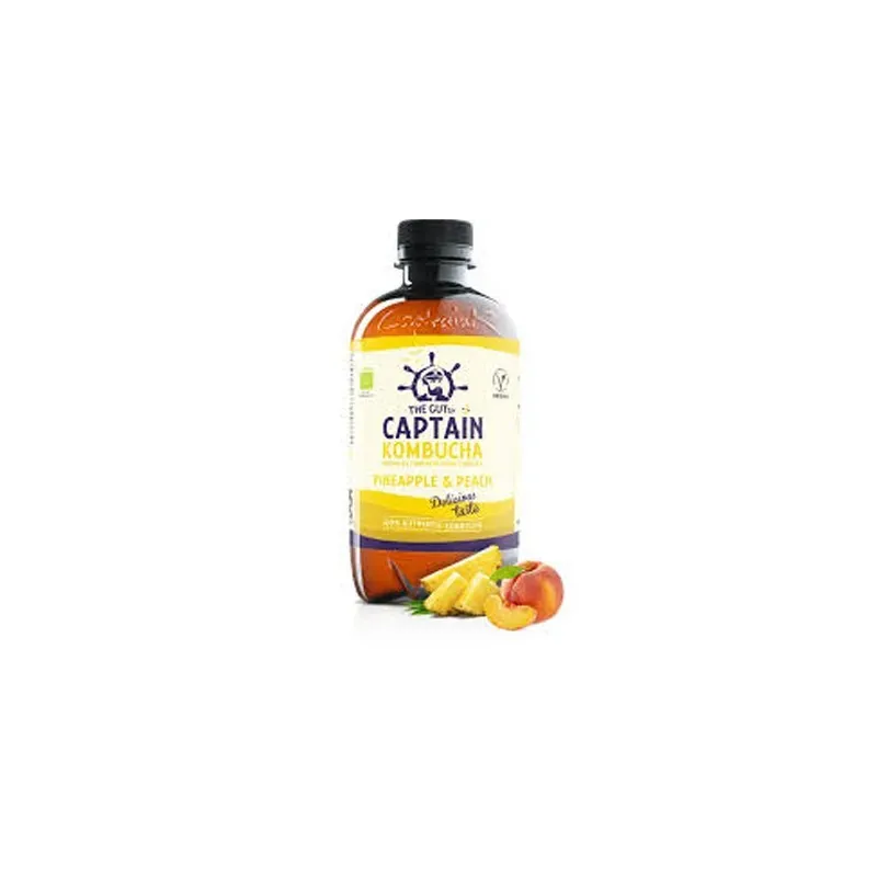 Kombucha Piña y Melocotón Captain Kombucha | Farmacia Barata