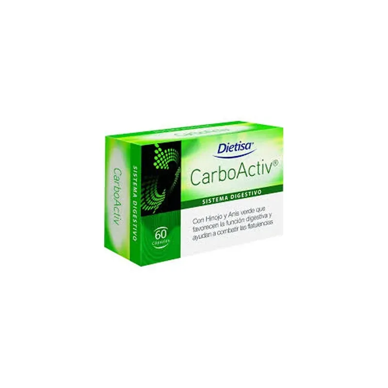 Carboactiv Carbón Vegetal 60 Cápsulas | Farmacia Barata