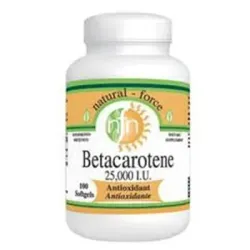 Nutri-Force Betacaroteno Pro-vitamina A, 100 perlas de 25000 Ui.