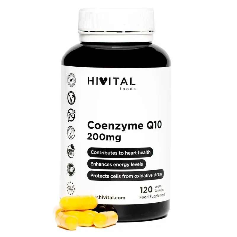Hivital Coenzima Q10 200 mg, 120 cápsulas veganas | Farmacia Barata Hivital Coenzima Q10 200 mg, 120 cápsulas veganas | Farmacia Barata