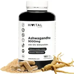 Hivital Ashwangandha 9000 mg, 180 cápsulas