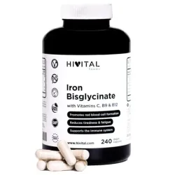 Hivital Hierro+Vitaminas C, B12+Ácido Fólico, 240 cápsulas
