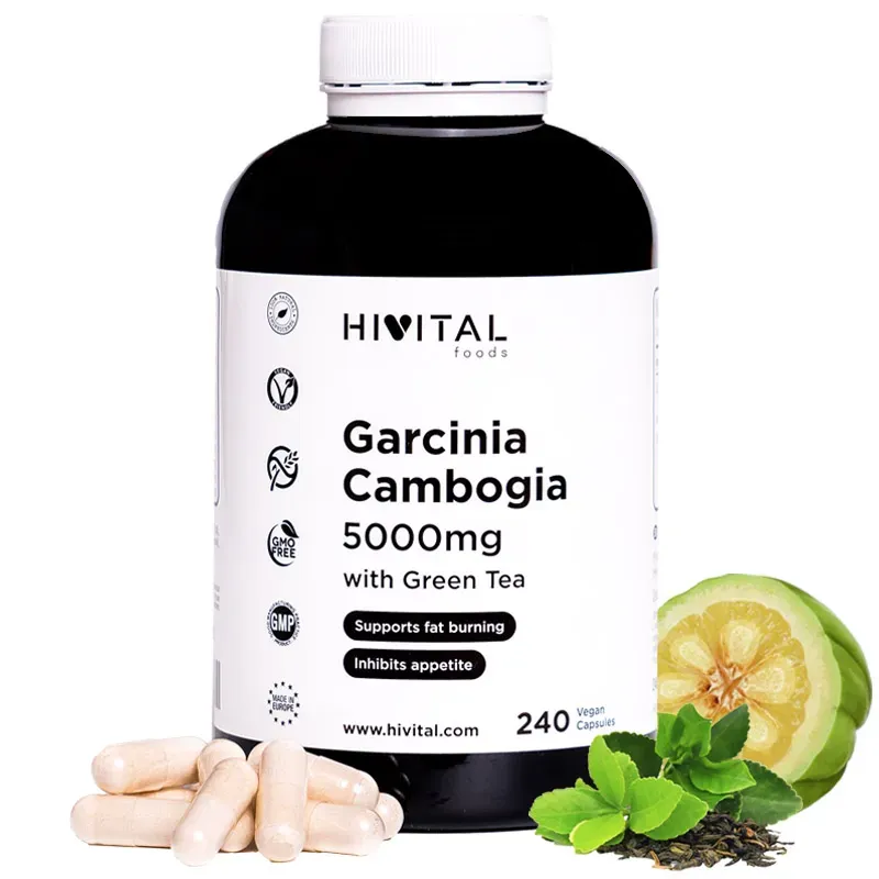 Hivital Garcinia Cambogia 5000 mg, 240 cápsulas veganas | Farmacia Barata