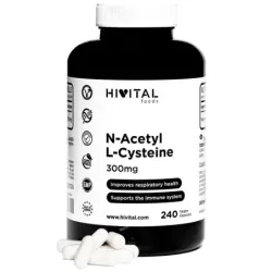 Hivital N-Acetil L-Cisteína 300 mg, 240 cápsulas