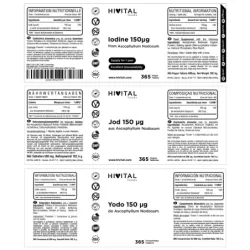 Hivital Yodo 150 mcg, 365 comprimidos veganos | Farmacia Barata Hivital Yodo 150 mcg, 365 comprimidos veganos | Farmacia Barata