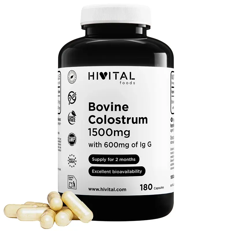 Hivital Calostro Bovino 1500 mg, 180 cápsulas | Farmacia Barata