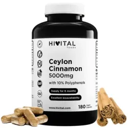 Hivital Canela de Ceylan 5000 mg, 180 cápsulas