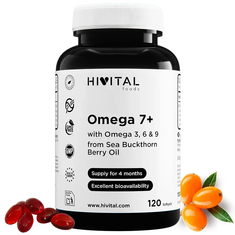 Hivital Omega 7+ Espino Amarillo 500 mg, 120 perlas | Farmacia Barata Hivital Omega 7+ Espino Amarillo 500 mg, 120 perlas | Farmacia Barata