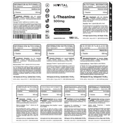 Hivital L-Teanina 500 mg, 180 cápsulas veganas | Farmacia Barata