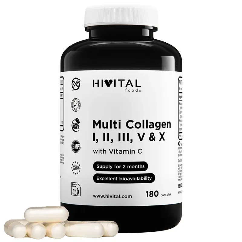 Hivital Multi Colageno Hidrolizado, 180 cápsulas | Farmacia Barata Hivital Multi Colageno Hidrolizado, 180 cápsulas | Farmacia Barata