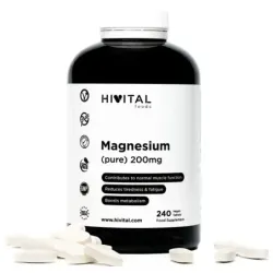 Hivital Magnesio 200 mg de Citrato de Magnesio, 240 comprimidos