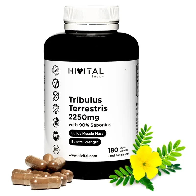 Hivital Tribulus Terrestris 2250 mg, 180 cápsulas veganas | Farmacia Barata Hivital Tribulus Terrestris 2250 mg, 180 cápsulas veganas | Farmacia Barata