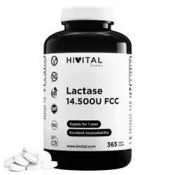 Hivital Lactasa 14.500 unidades FCC, 365 comprimidos