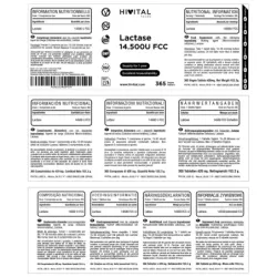 Hivital Lactasa 14.500 unidades FCC, 365 comprimidos veganos | Farmacia Barata Hivital Lactasa 14.500 unidades FCC, 365 comprimidos veganos | Farmacia Barata