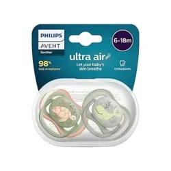 Philips Avent Chupetes Ultra Air 6-18M Deco Niño, 2 unidades