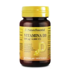 Nature Essential Vitamina D3 100 mcg (4000 U.I), 60 perlas
