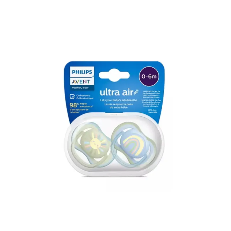 Philips Avent Chupetes Ultra Air 0-6M Neutro 2 uds | Farmacia Barata