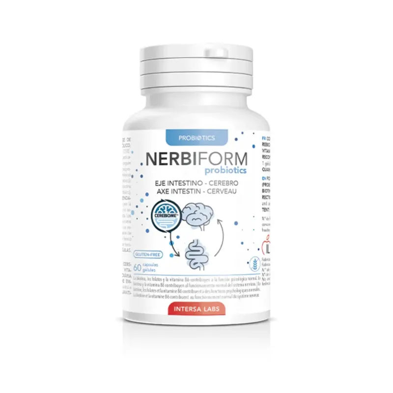 Intersa Nerbiform Probiotics Intestino-Cerebro 60 cápsulas | Farmacia Barata Intersa Nerbiform Probiotics Intestino-Cerebro 60 cápsulas | Farmacia Barata