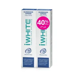 iWhite Pasta Dental Blanqueador Supremo Duplo, 2x75 ml